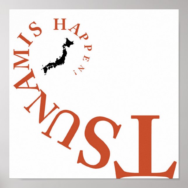 PÓSTER ¡TSUNAMIS SUCEDIÓ! (Frente)