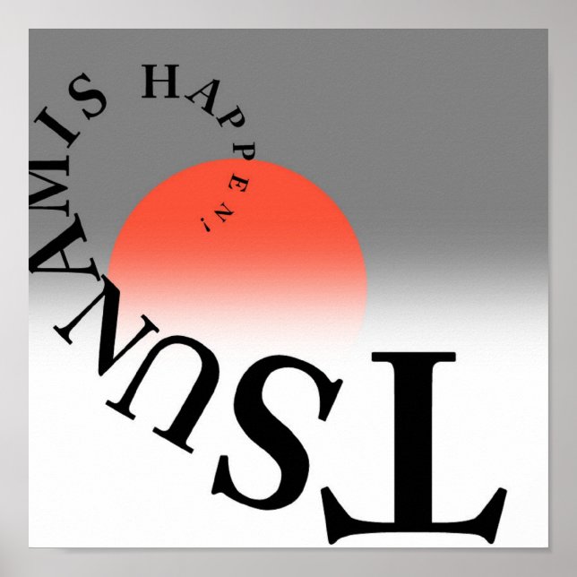 PÓSTER ¡TSUNAMIS SUCEDIÓ! (Frente)