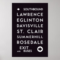 TTC - Poster de las estaciones del sur