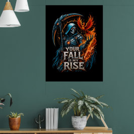 Póster Tu Caída Es Mi Ascenso Motivación para Trading