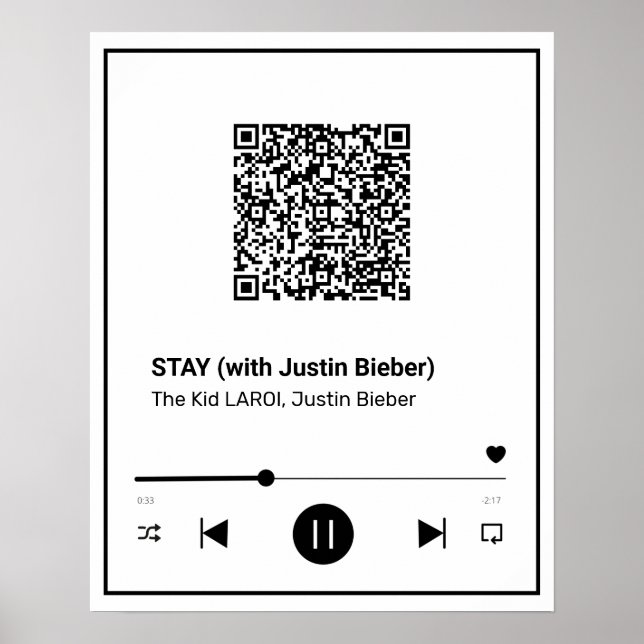 Póster Tu canción favorita en un Poster (Frente)
