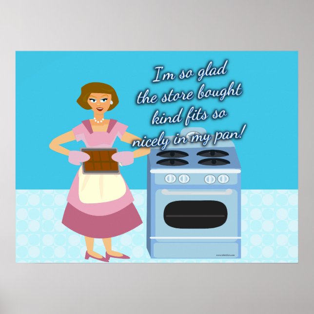 Póster Tu Cheatin Brownies Snarky Housewife (Frente)