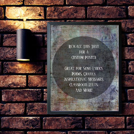 Póster Tu cita favorita: Borde oscuro y colorido sobre el