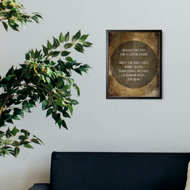 Póster Tu Cita Favorita Marrón Grunge (Subido por el creador)