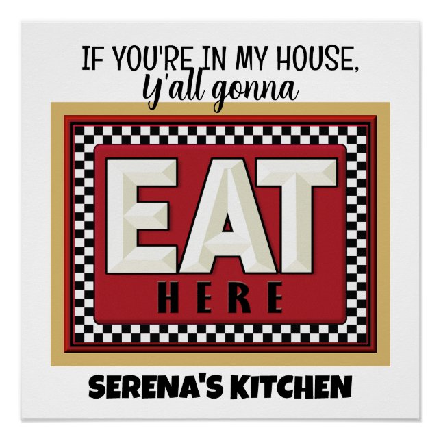 Póster Tu cocina  (Anverso)