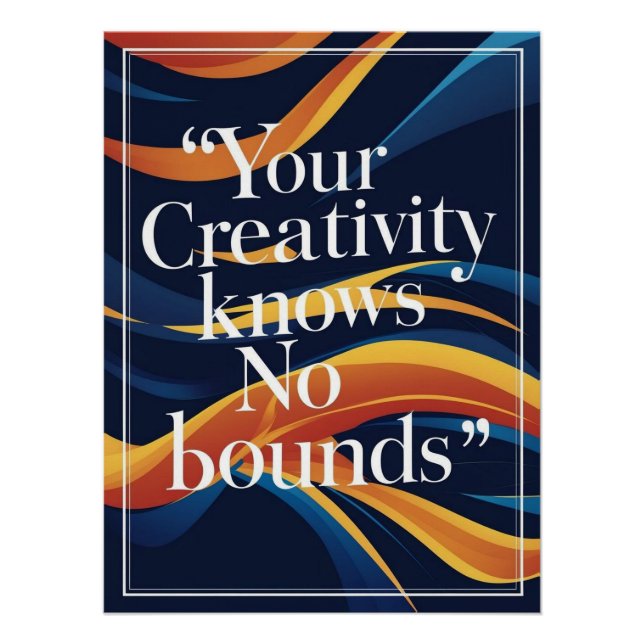 Póster Tu creatividad no tiene límites (Anverso)
