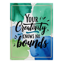 Póster Tu creatividad no tiene límites