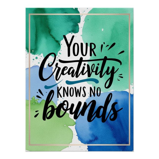 Póster Tu creatividad no tiene límites (Anverso)