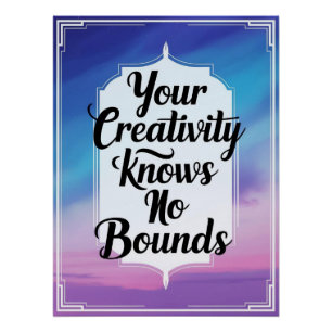 Póster Tu creatividad no tiene límites
