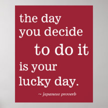 Tu Día de Suerte Proverbio Inspiración Inspirador 