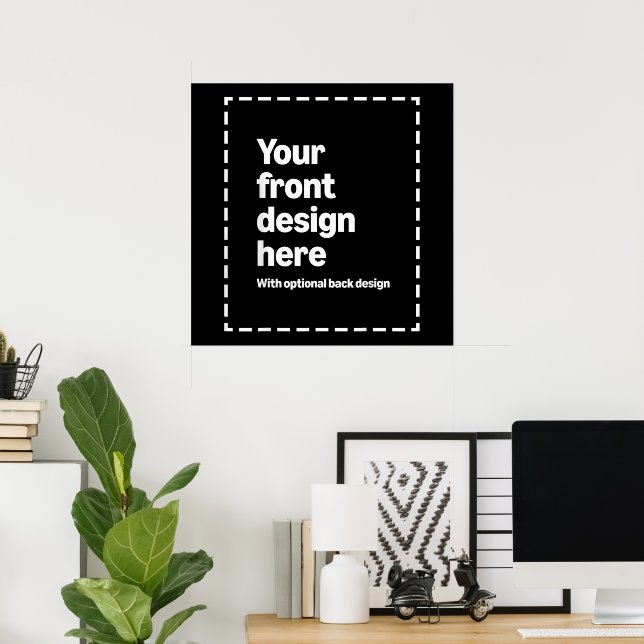 Póster Tu Diseño Aquí (Oficina en casa)