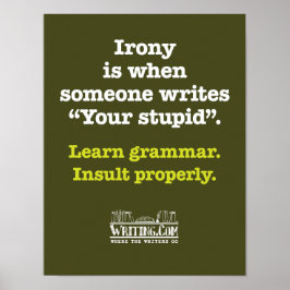 Póster "Tu estúpido"