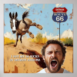 Póster tu foto, Consigue tus emociones, oatman arizona, b