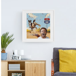 Póster tu foto, consigue tus patadas, oatman arizona, bur