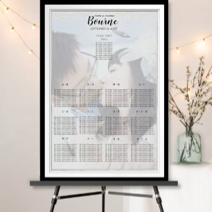 Póster Tu foto debajo de la tabla de asientos de las estr