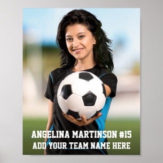 Póster Tu foto personalizada de fútbol o marco deportivo