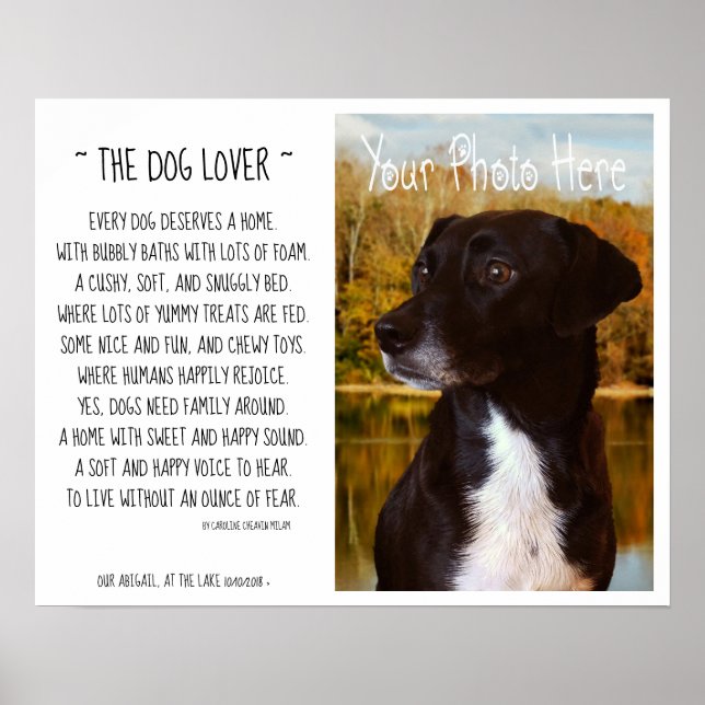 Póster Tu foto y un poema (Frente)