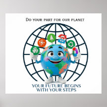 Tu Futuro Tus Pasos Día de la Tierra Sostenibilida