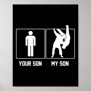 Póster Tu Hijo Mi Hijo Judo Karate Orgulloso