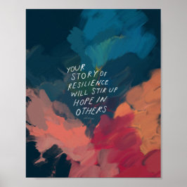 Póster "Tu historia de resiliencia..."
