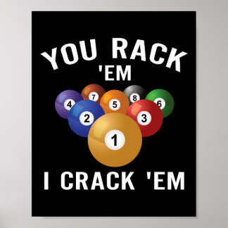 Póster Tú lo haces yo me cago - Gracioso Billiards