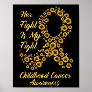 Póster Tu lucha es mi lucha contra el cáncer infantil