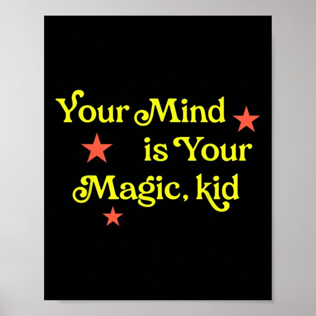 Póster Tu Mente Es Tu Magia, Niño  (Frente)