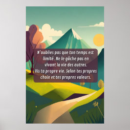 Póster Tu n'as qu'une vie