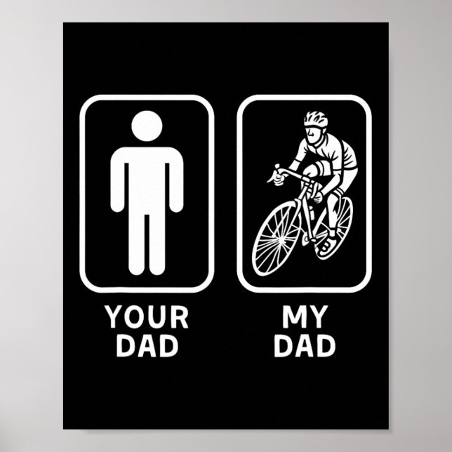 Póster Tu papá mi papá Día del Padre (Frente)