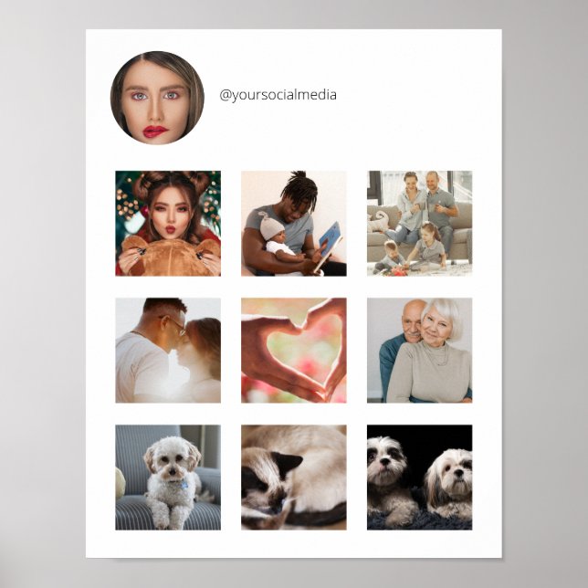 Póster Tu promoción en medios sociales (Frente)