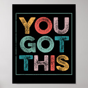 Póster Tú Puedes Decir Frío Frase Motivacional