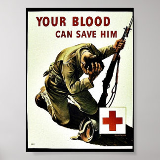 Póster Tu Sangre Puede Salvarlo