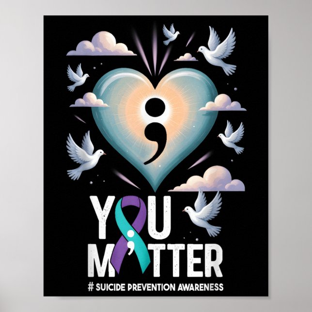 Póster Tú Semana de Prevención del Suicidio Conciencia so (Frente)