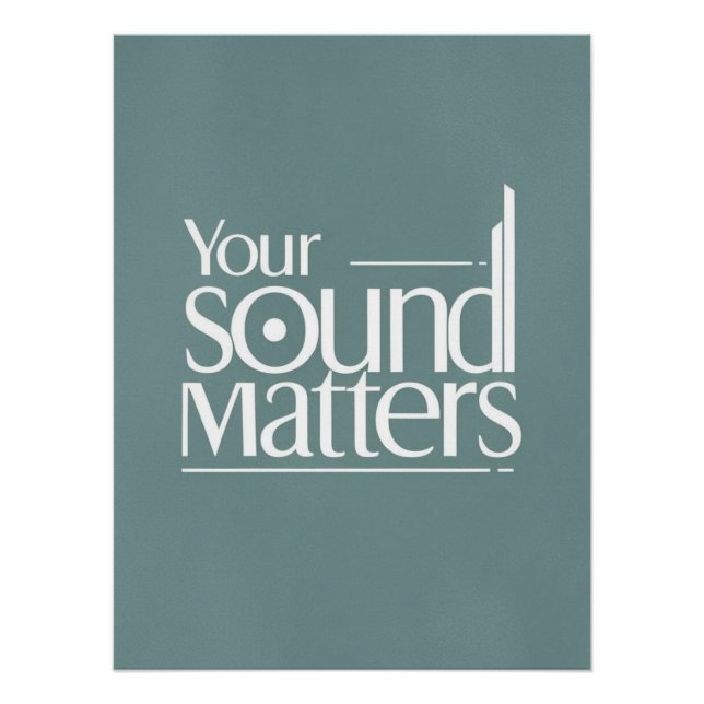 Póster Tu sonido importa (Anverso)