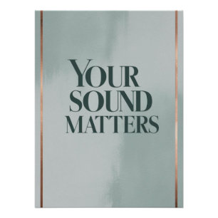 Póster Tu Sonido Importa opción 3