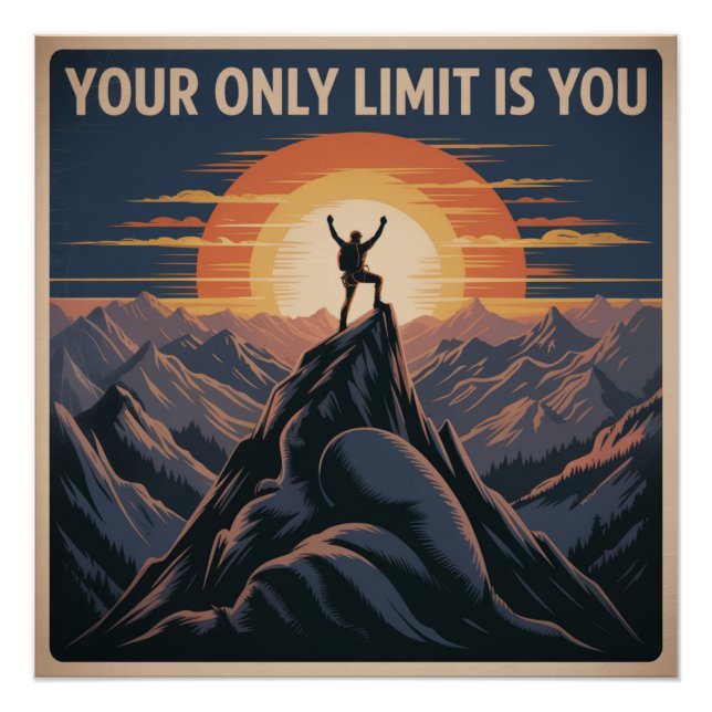 Póster Tu único límite eres tú (Anverso)