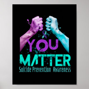 Póster Tu Vida Elige Seguir Adelante Prevención del Suici