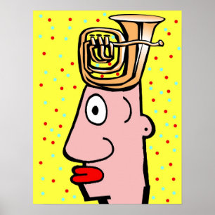 Póster Tuba Head