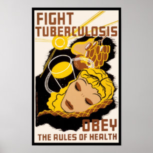 Póster Tuberculosis de la lucha