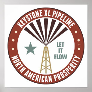 Póster Tubería Keystone XL
