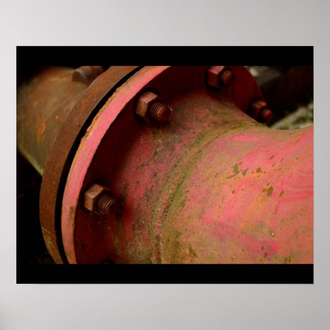 Póster Tubería roja (Frente)