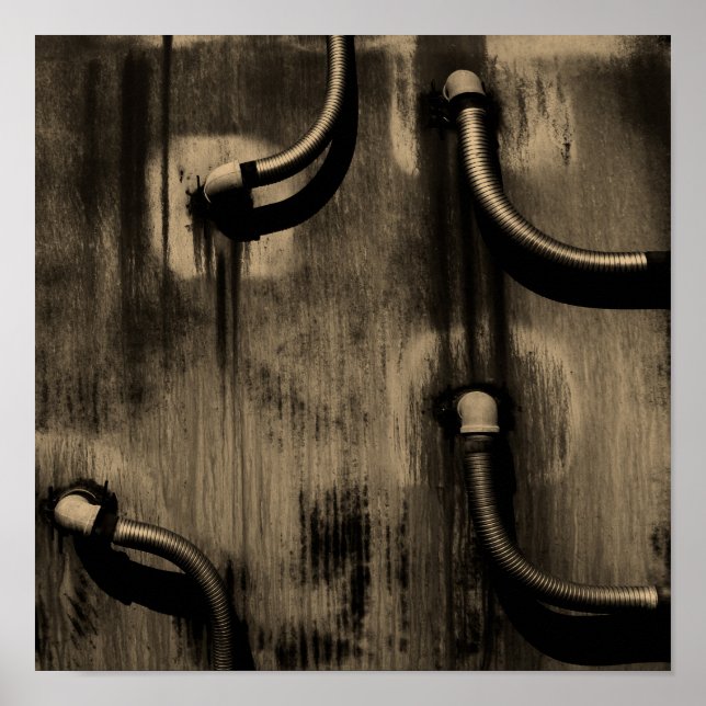 Póster Tuberías y sombras (Frente)