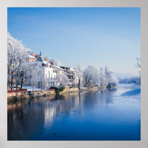 Póster Tübingen, Alemania después de la nevada