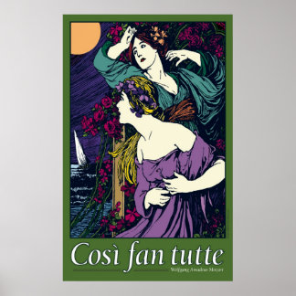 Póster Tubo de ventilador de Così, Ópera