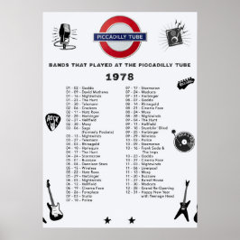 Póster Tubo Piccadilly - 1978