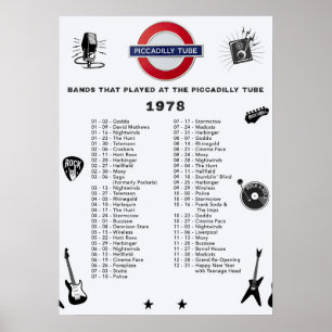 Póster Tubo Piccadilly - 1978
