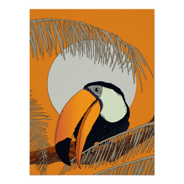 Póster Tucán Vintage (Anverso)