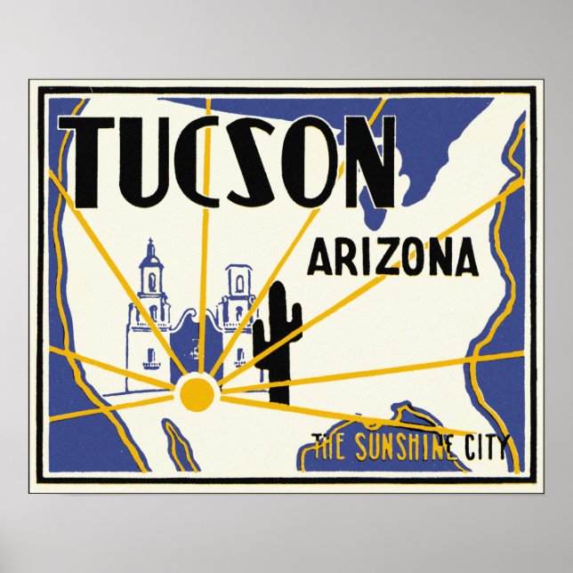 Póster Tucson, Arizona (Frente)