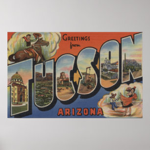 Póster Tucson, Arizona - escenas grandes 2 de la letra