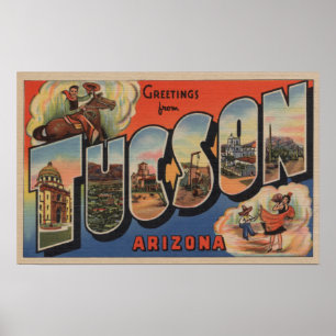 Póster Tucson, Arizona - escenas grandes de la letra